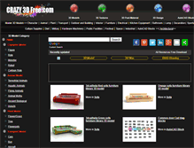Tablet Screenshot of crazy3dfree.com